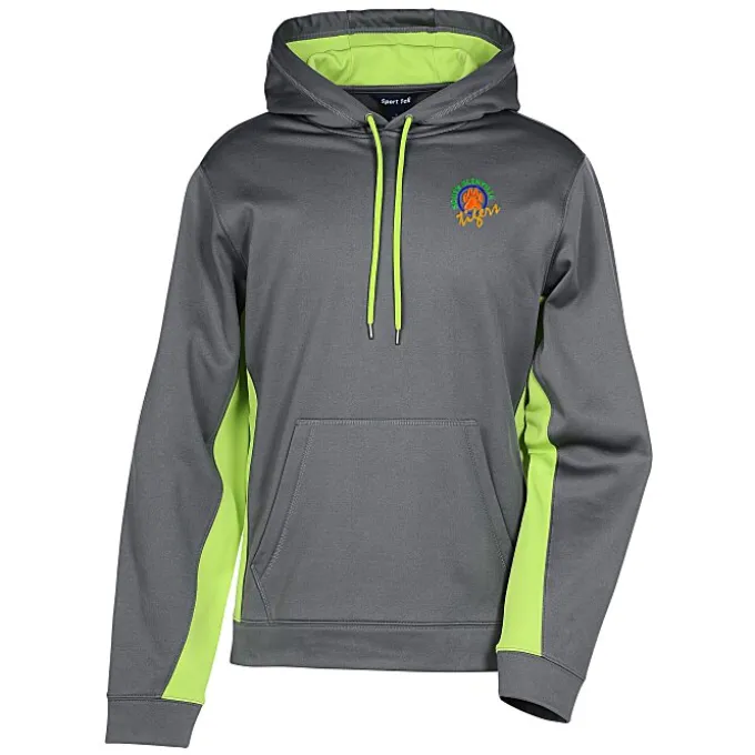 Performance Fleece Colorblock Hoodie - Men's - Embroidered