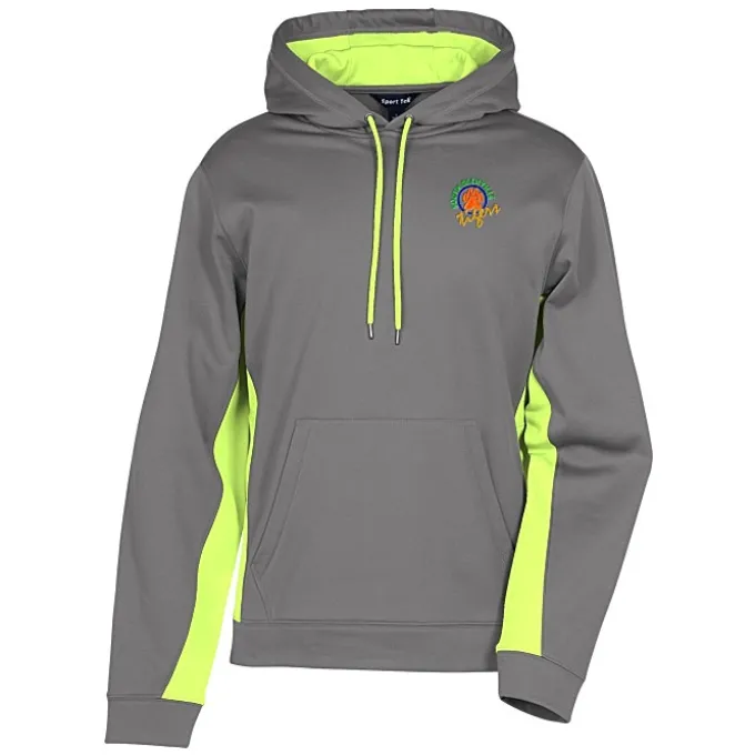 Performance Fleece Colorblock Hoodie - Men's - Embroidered