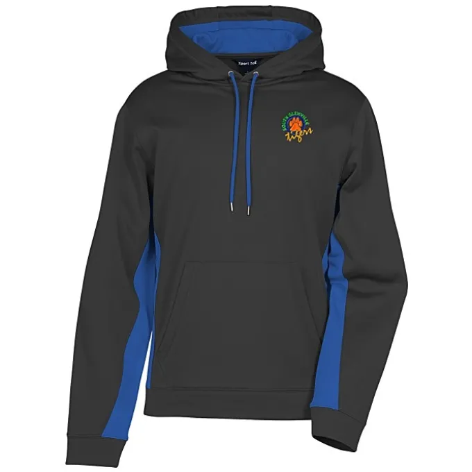 Performance Fleece Colorblock Hoodie - Men's - Embroidered