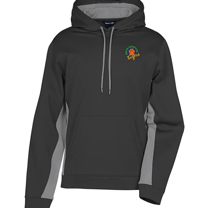 Performance Fleece Colorblock Hoodie - Men's - Embroidered - 24 hr