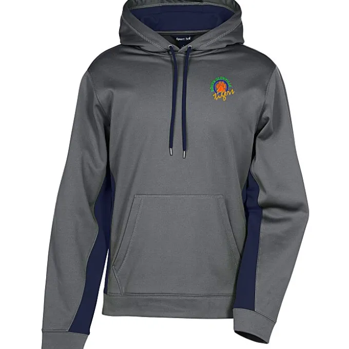 Performance Fleece Colorblock Hoodie - Men's - Embroidered - 24 hr