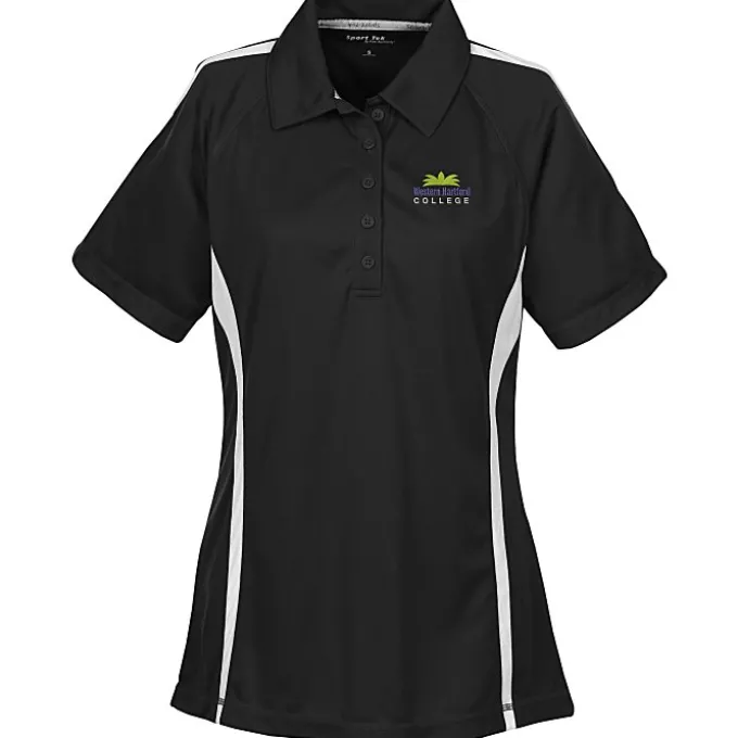 Performance Pique Mesh Colorblock Polo - Ladies'
