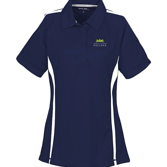 Performance Pique Mesh Colorblock Polo - Ladies'