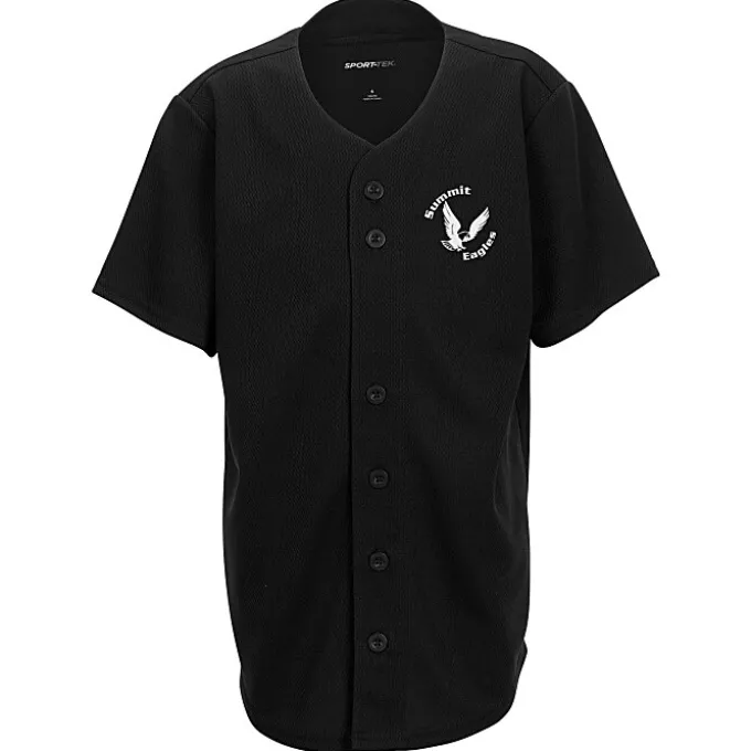 Performance Tough Mesh Full Button Jersey - Youth - Screen