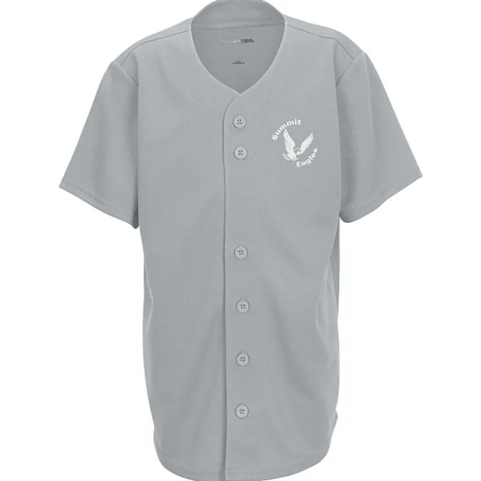 Performance Tough Mesh Full Button Jersey - Youth - Screen