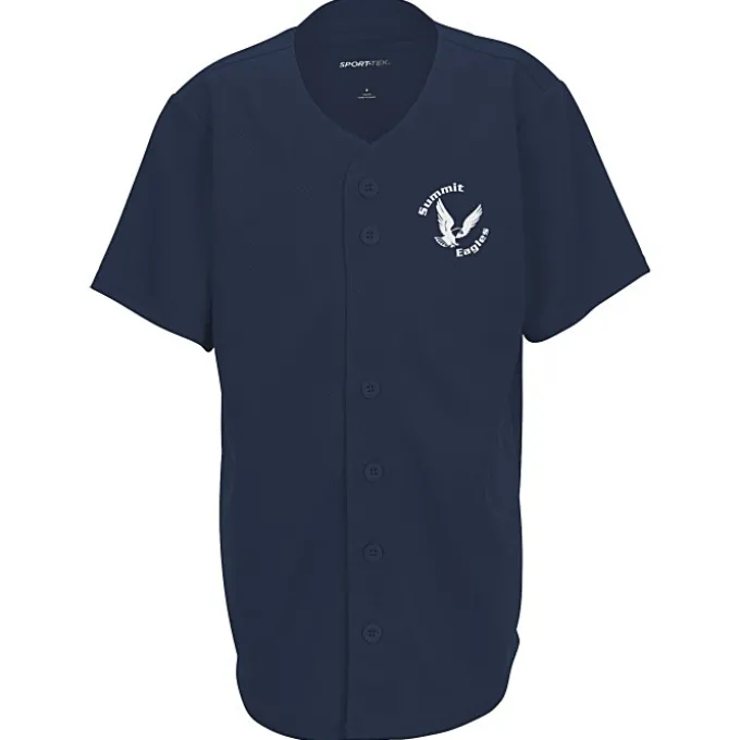 Performance Tough Mesh Full Button Jersey - Youth - Screen