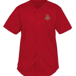 Performance Tough Mesh Full Button Jersey - Embroidered