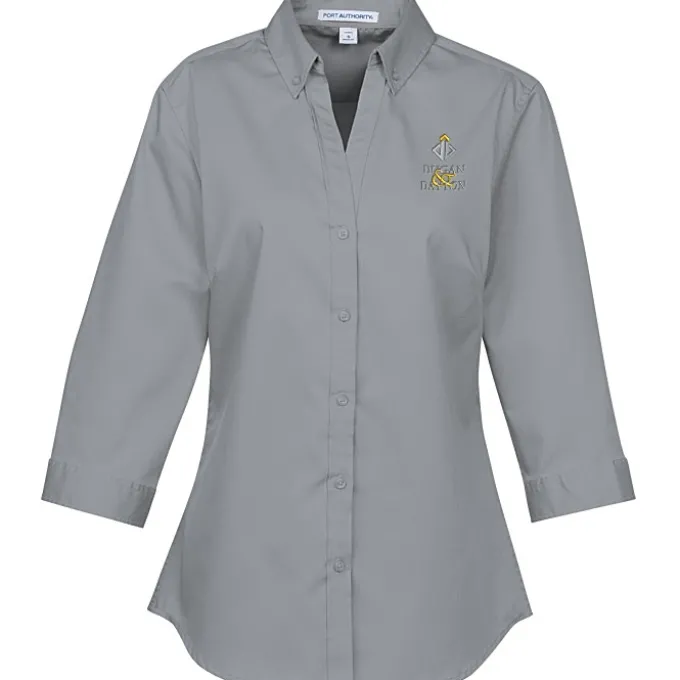 Performance Twill 3/4 Sleeve Shirt - Ladies'