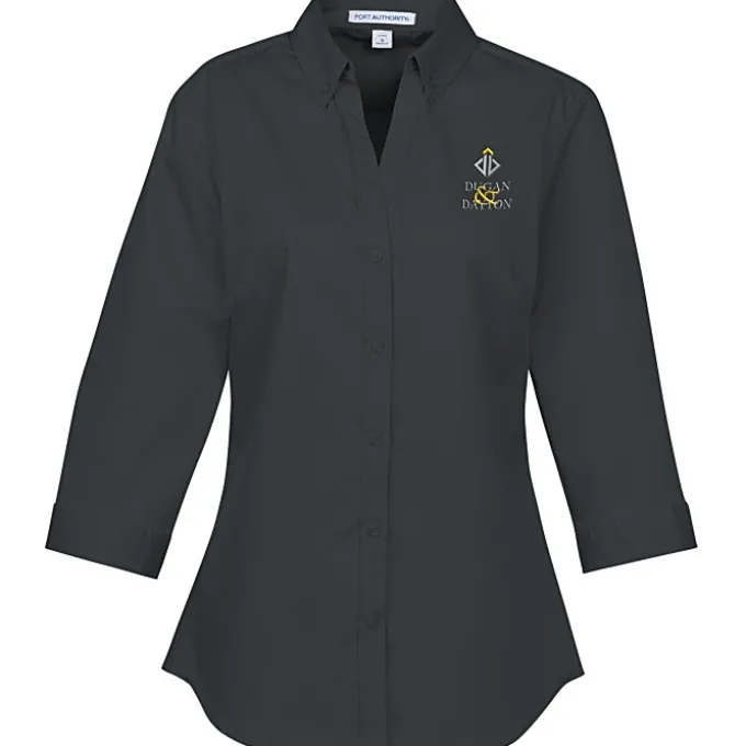 Performance Twill 3/4 Sleeve Shirt - Ladies'