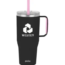 Perka Portofino Vacuum Mug with Straw - 36 oz