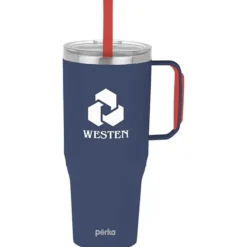 Perka Portofino Vacuum Mug with Straw - 36 oz