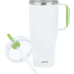 Perka Portofino Vacuum Mug with Straw - 36 oz