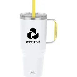 Perka Portofino Vacuum Mug with Straw - 36 oz