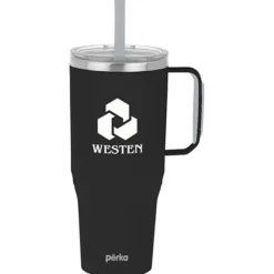 Perka Portofino Vacuum Mug with Straw - 36 oz