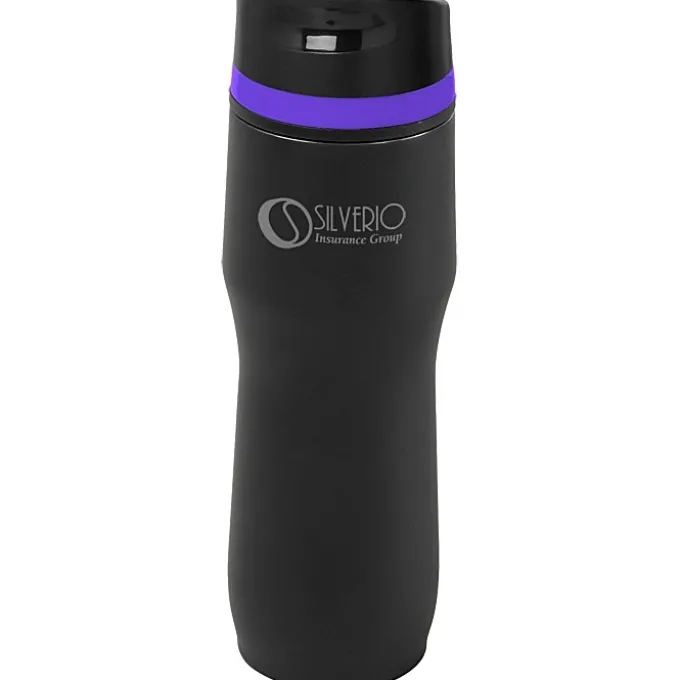 Persona Caturra Vacuum Tumbler - 16 oz - Black - Laser Engraved - 24 hr