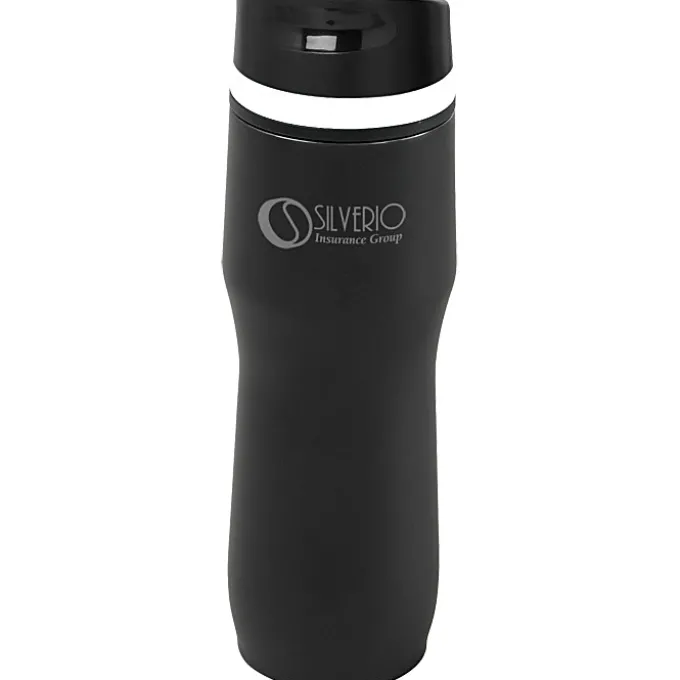 Persona Caturra Vacuum Tumbler - 16 oz - Black - Laser Engraved - 24 hr