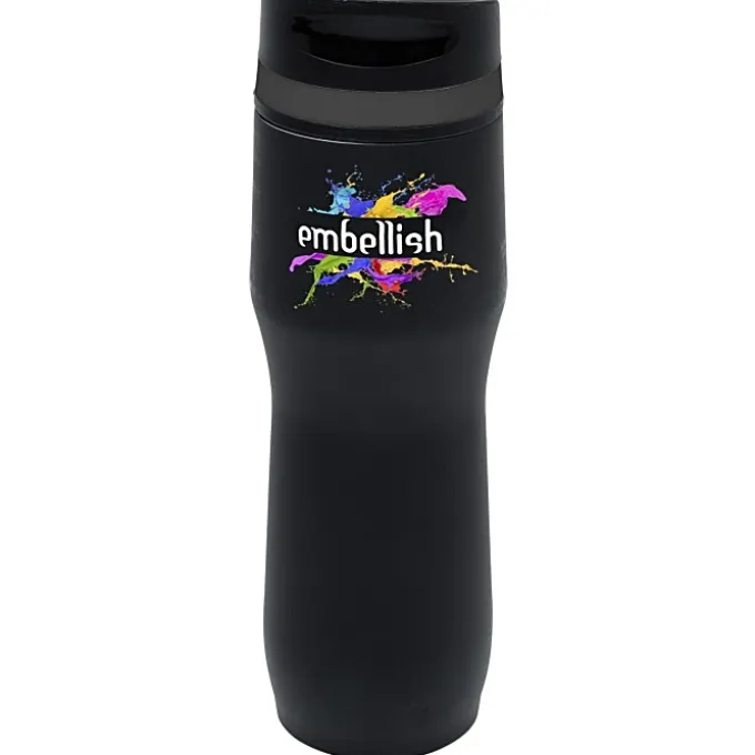 Persona Caturra Vacuum Tumbler - 16 oz - Black - Full Color - 24 hr