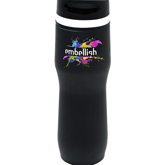 Persona Caturra Vacuum Tumbler - 16 oz - Black - Full Color - 24 hr