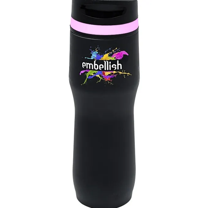 Persona Caturra Vacuum Tumbler - 16 oz - Black - Full Color - 24 hr