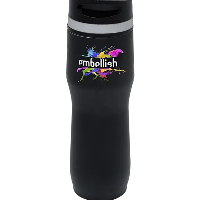 Persona Caturra Vacuum Tumbler - 16 oz - Black - Full Color - 24 hr