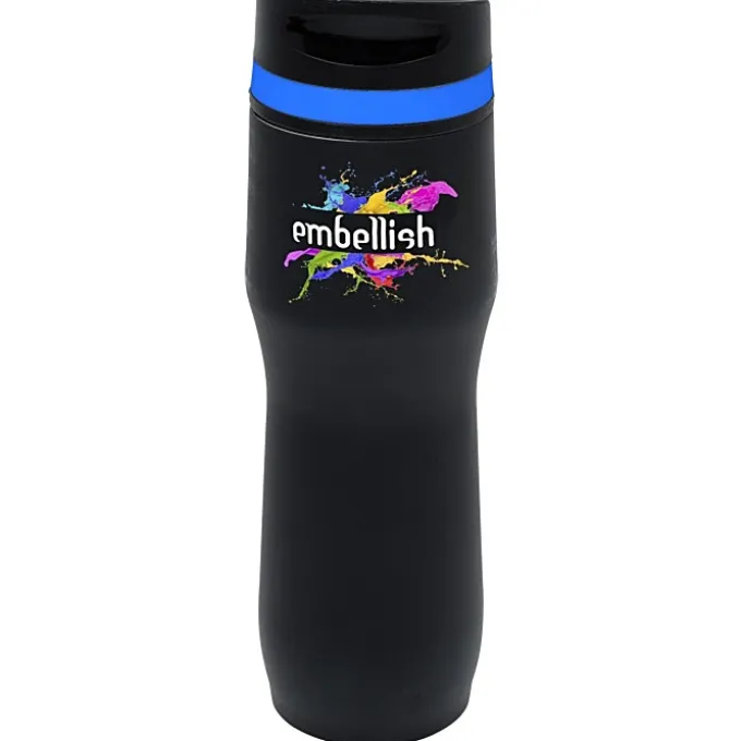 Persona Caturra Vacuum Tumbler - 16 oz - Black - Full Color - 24 hr