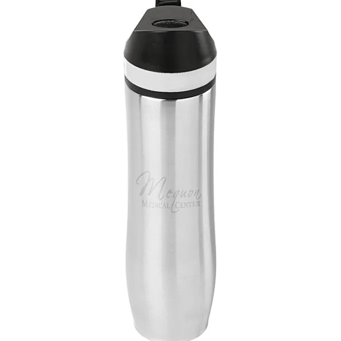 Persona Wave Vacuum Sport Bottle - 20 oz - Laser Engraved