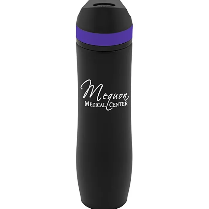 Persona Wave Vacuum Sport Bottle - 20 oz. - Black - 24 hr
