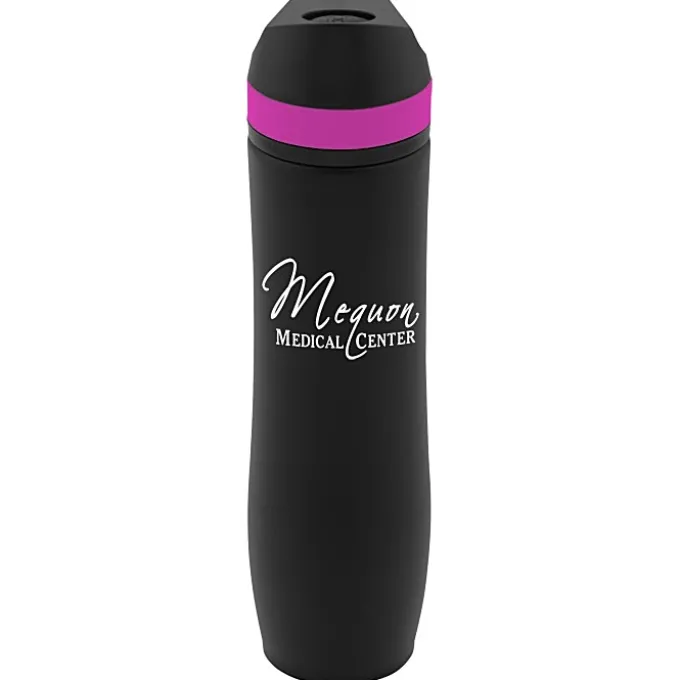 Persona Wave Vacuum Sport Bottle - 20 oz. - Black - 24 hr