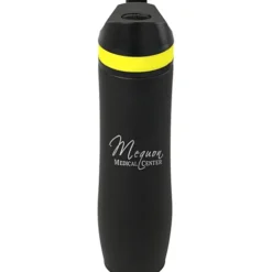 Persona Wave Vacuum Sport Bottle - 20 oz. - Black - Laser Engraved - 24 hr