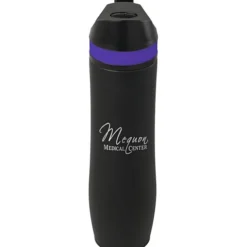 Persona Wave Vacuum Sport Bottle - 20 oz. - Black - Laser Engraved - 24 hr