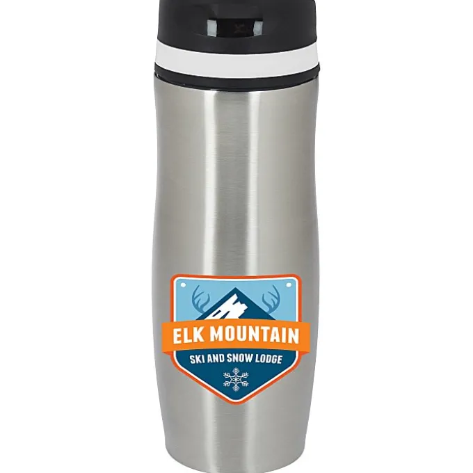 Persona Wave Vacuum Tumbler - 14 oz. - Full Color - 24 hr