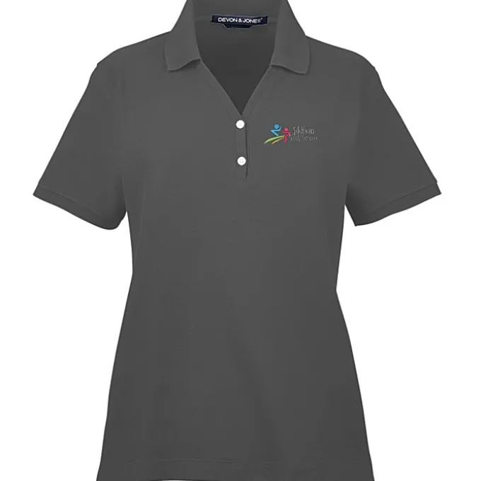 Peruvian Pima Cotton Y-Collar Polo - Ladies'