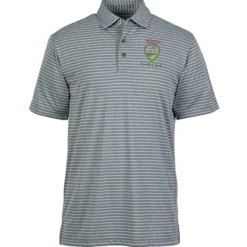 PGA Tour Heather Feeder Stripe Polo