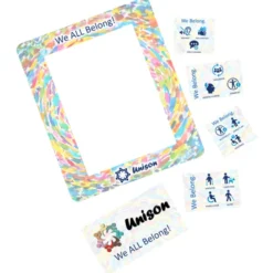 Picture Frame Message Magnet with Business Card