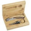 2-Piece Bamboo Wine Tool Set