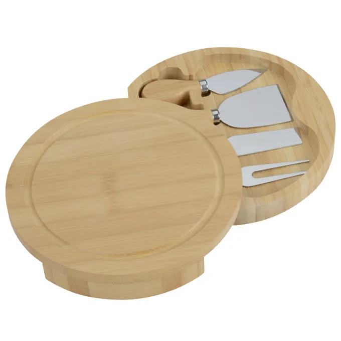 5-Piece Swivel Top Bamboo Cheese Board
