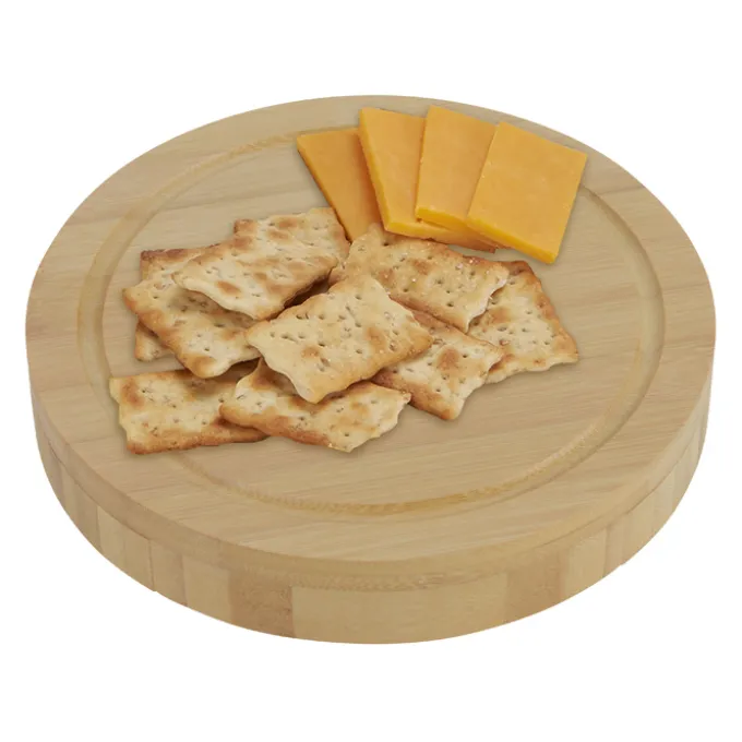 5-Piece Swivel Top Bamboo Cheese Board