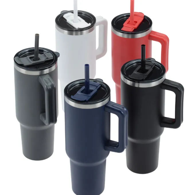 Pinnacle Vacuum Mug with Straw - 40 oz