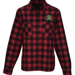 Plaid Flannel Two Pocket Shirt - Ladies'
