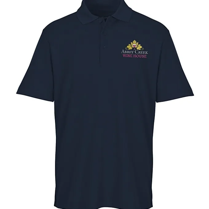 Plaited Honeycomb Pique Polo - Men's