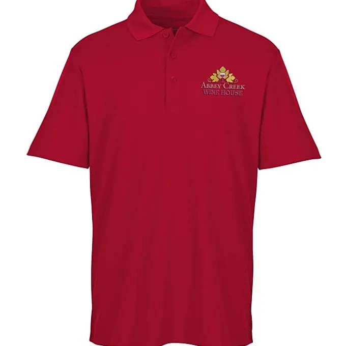 Plaited Honeycomb Pique Polo - Men's