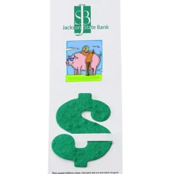 Plant-A-Shape Flower Seed Bookmark - Dollar Sign