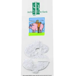 Plant-A-Shape Flower Seed Bookmark - Dollar Sign