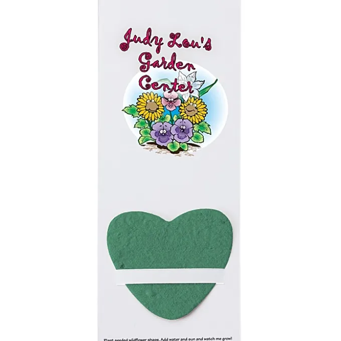 Plant-A-Shape Flower Seed Bookmark - Heart