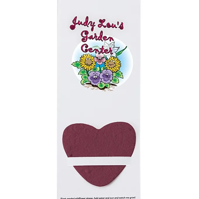 Plant-A-Shape Flower Seed Bookmark - Heart