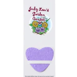 Plant-A-Shape Flower Seed Bookmark - Heart - 24 hr