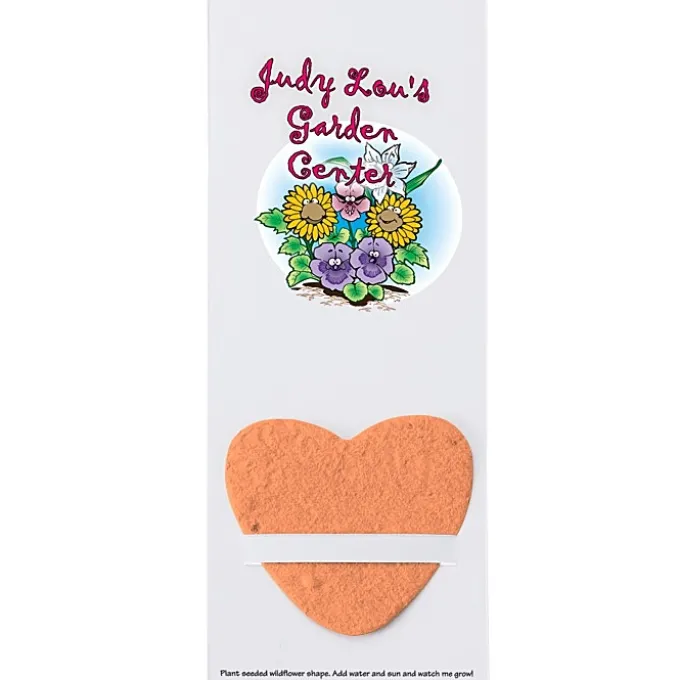 Plant-A-Shape Flower Seed Bookmark - Heart - 24 hr