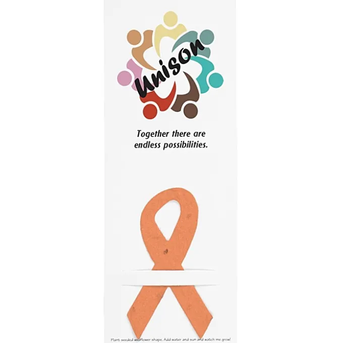 Plant-A-Shape Flower Seed Bookmark - Awareness
