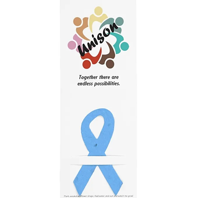 Plant-A-Shape Flower Seed Bookmark - Awareness