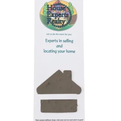 Plant-A-Shape Flower Seed Bookmark - House